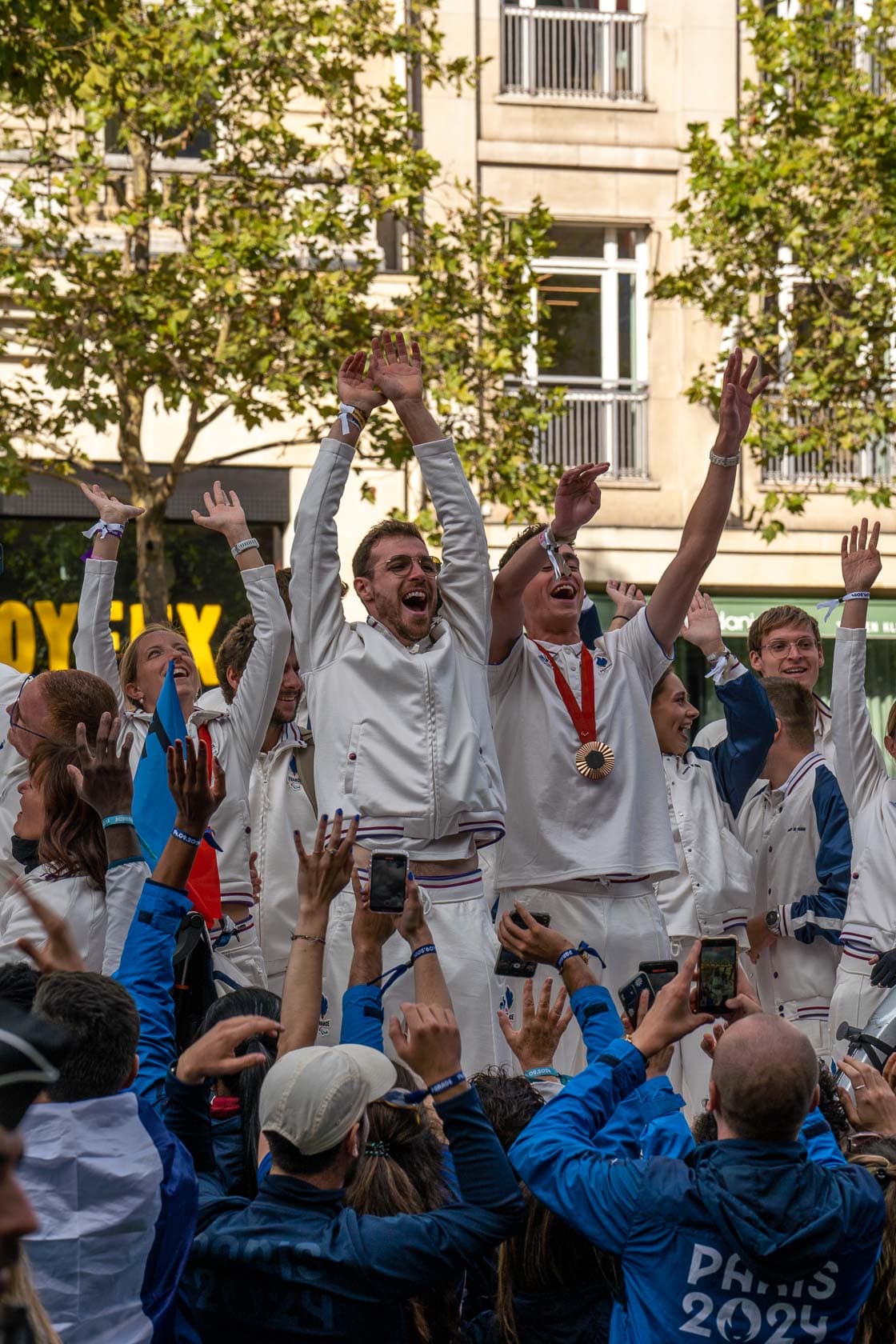 Célébration des athlètes à la Parade des Champions