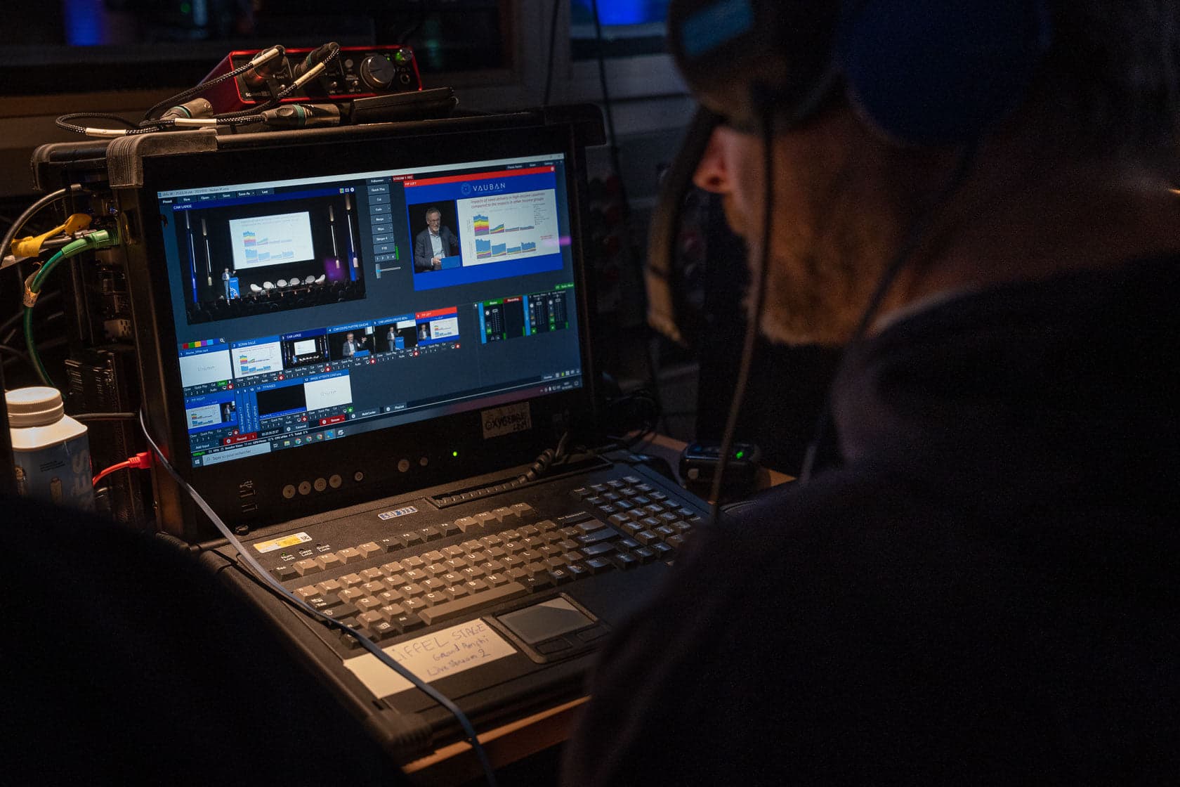 Régie technique, coulisses de la diffusion vidéo