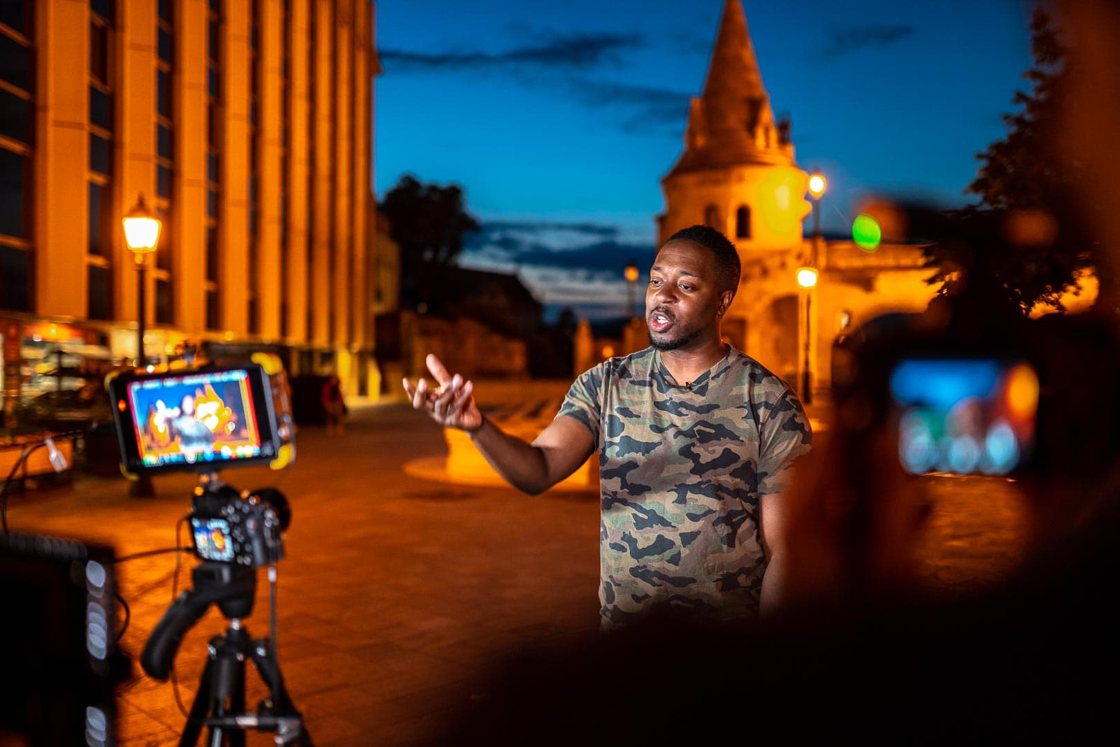 Coulisses d'un tournage vidéo avec Madison (RSD), Bastion des Pêcheurs à Budapest