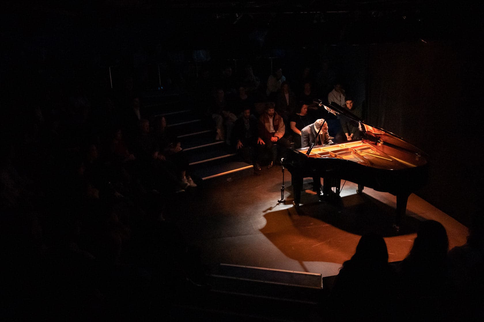 Pianiste Aurélien Froissart en performance live